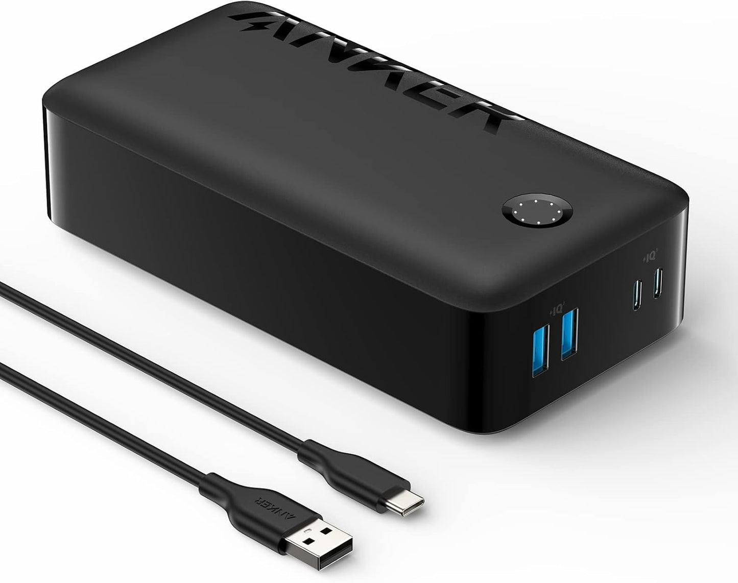 Anker Portable Charger, Power Bank, 40,000Mah 30W Battery Pack with USB-C High-Speed Charging, for Macbook, Iphone Iphone 15/15 Plus/15 Pro/15 Pro Max, Iphone14/13/12 Series, Samsung Galaxy, Ipad