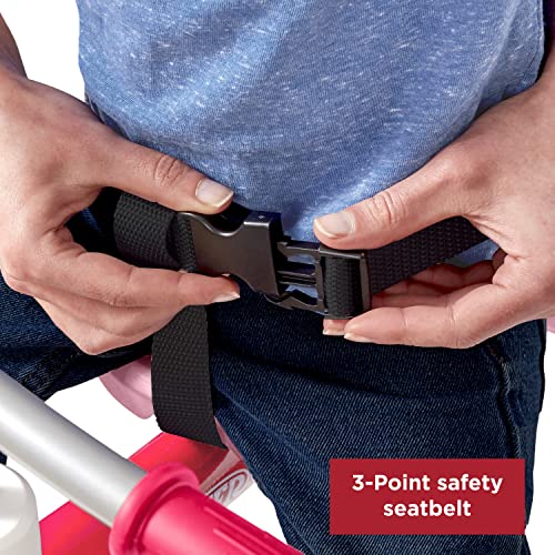 Triciclo Radio Flyer 4 en 1 con manija y techo para niños