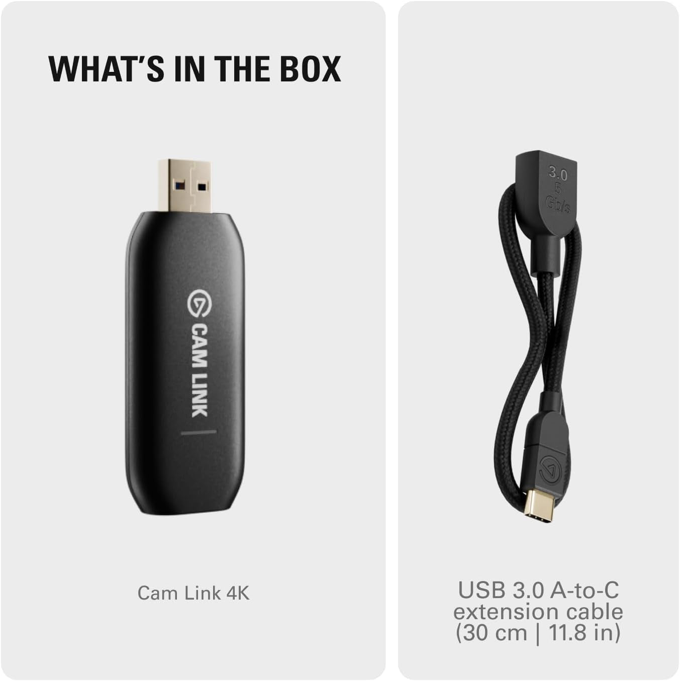 Elgato Cam Link 4K – External Capture Card for DSLR & Camcorder, Actioncam as Webcam, Meet/Stream/Record in 1080P60 or 4K30/4K60, Easy Connect for Obs/Zoom/Discord – HDMI to USB 3.0, Pc/Mac/Ipad