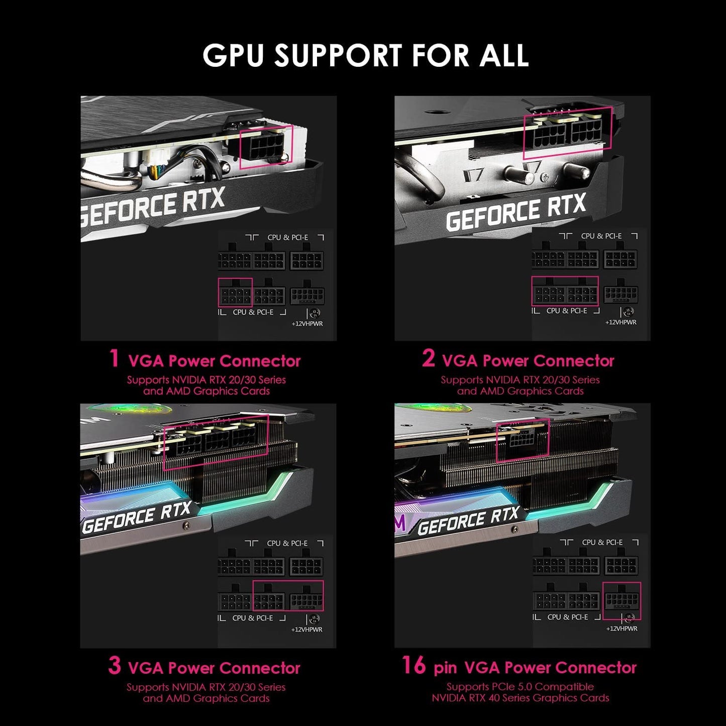 MSI MPG A1000G PCIE 5 & ATX 3.0 Gaming Power Supply - Full Modular - 80 plus Gold Certified 1000W - 100% Japanese 105°C Capacitors - Compact Size - ATX PSU