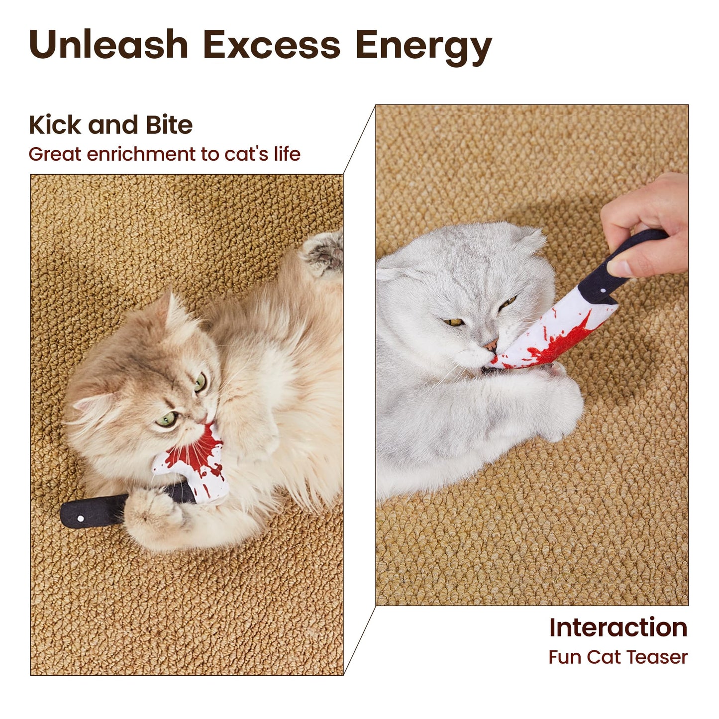 Set Potaroma CTH-4 Juguetes Halloween con Catnip para Gatos x4