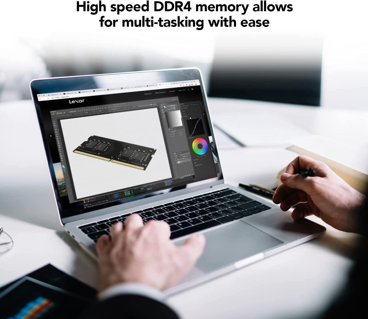 Lexar 32GB Single DDR4 SODIMM RAM 3200Mt/S CL22 260-Pin Laptop Memory, Black (LD4AS032G-B3200GSST)