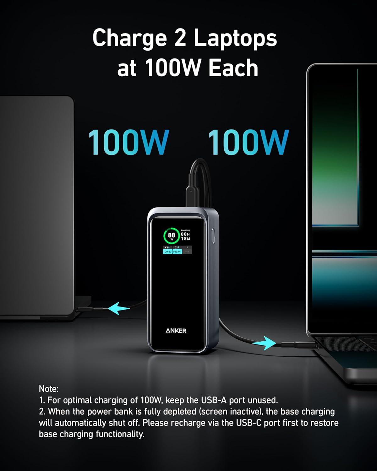 Anker Prime Power Bank, 20,000Mah Portable Charger with 200W Output, Smart Digital Display, 2 USB-C and 1 USB-A Port Compatible with Iphone 16/15/14/13 Series, Samsung, Macbook, Dell, and More