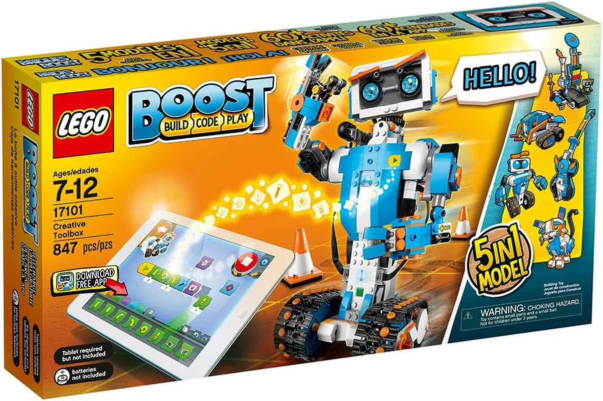 LEGO Boost Creative Toolbox 17101 Fun Robot Building Set and Educational Coding Kit for Kids, Award-Winning STEM Learning Toy (847 Pieces)