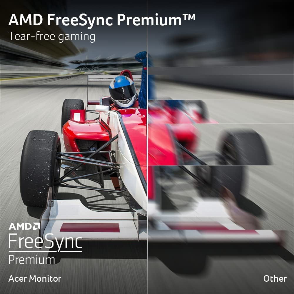 Acer Nitro 27" WQHD 2560 X 1440 PC Gaming IPS Monitor | AMD Freesync Premium up to 180Hz Refresh 0.5Ms DCI-P3 95% 1 Display Port 1.2 & 2 HDMI 2.0 XV271U M3Bmiiprx,Black