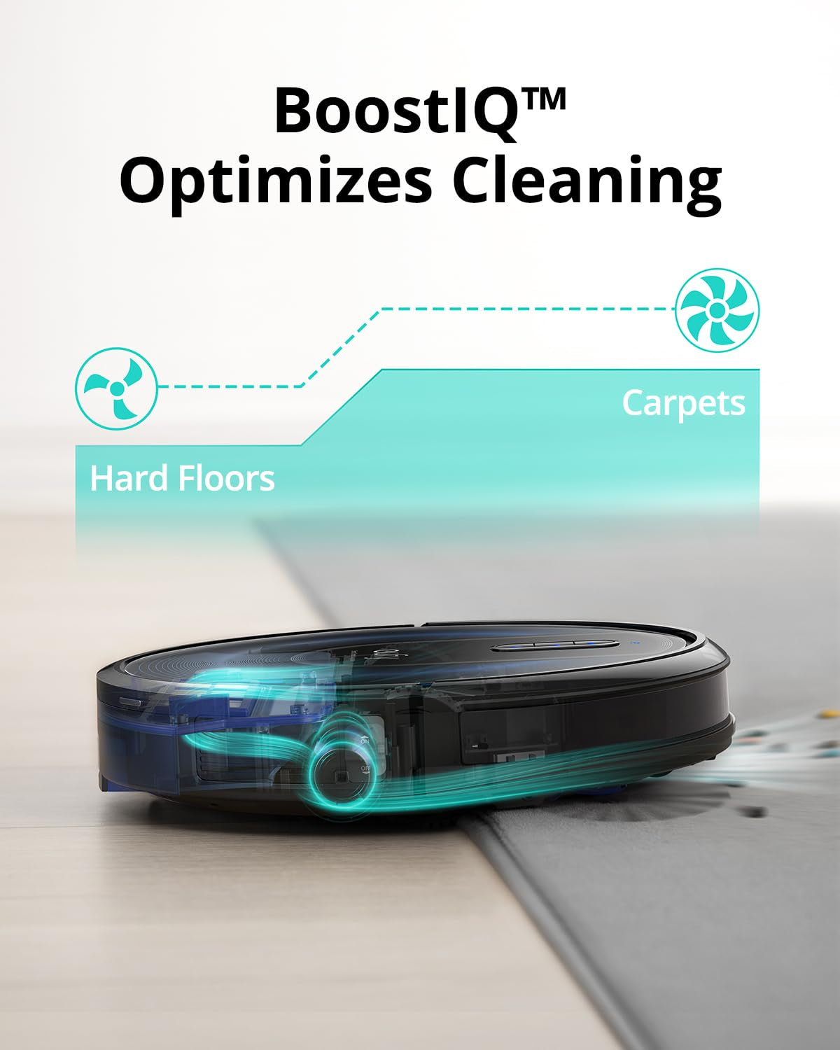 Eufy G30+, Self-Emptying Robot Vacuum, 2,000Pa Suction Power, Wifi Connected, Planned Pathfinding, Ultra-Slim Design, Perfect for Daily Cleaning