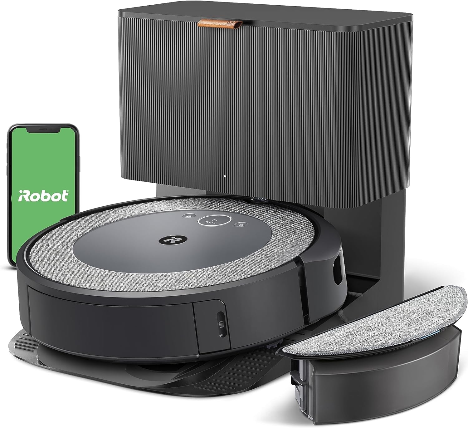 Irobot Roomba Combo I5+ Self-Emptying Robot Vacuum and Mop, Clean by Room with Smart Mapping, Empties Itself for up to 60 Days, Works with Alexa, Personalized Cleaning OS