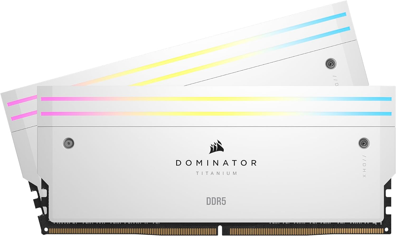 CORSAIR Dominator Titanium RGB DDR5 RAM 32GB (2X16Gb) DDR5 7000Mhz CL34 Intel XMP Icue Compatible Computer Memory - White (CMP32GX5M2X7000C34W)