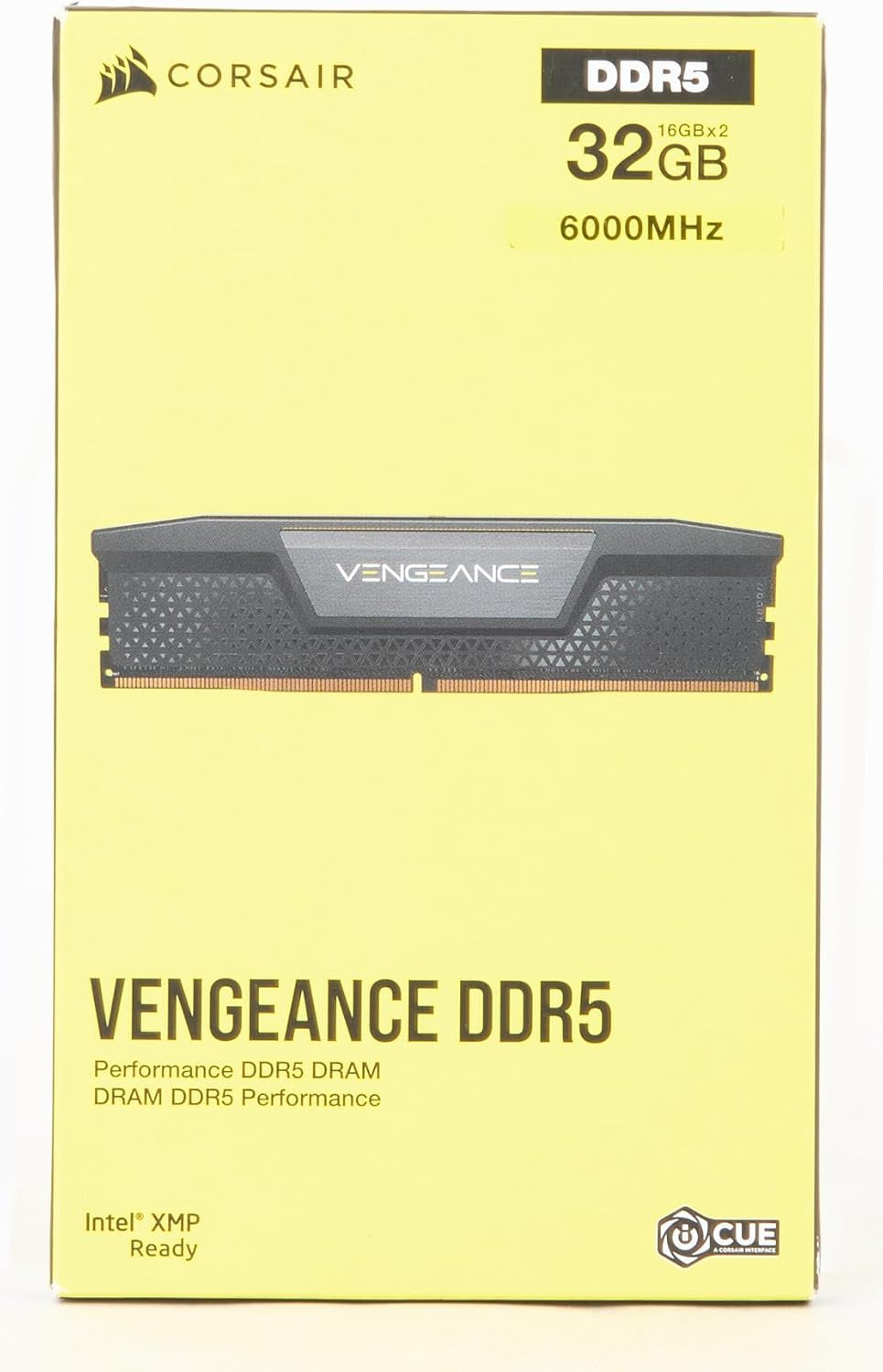 CORSAIR VENGEANCE DDR5 RAM 32GB (2X16Gb) 6000Mhz CL36 Intel XMP Icue Compatible Computer Memory - Black (CMK32GX5M2D6000C36)