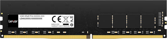 Lexar 16GB Single DDR4 UDIMM RAM 3200Mt/S CL22 288-Pin Desktop Memory, Black (LD4AU016G-B3200GSST)