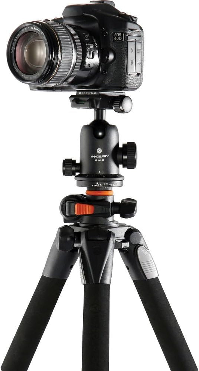 Vanguard Alta Pro 263AB 100 Aluminum Tripod with SBH-100 Ball Head for Sony, Nikon, Canon DSLR Cameras, Black