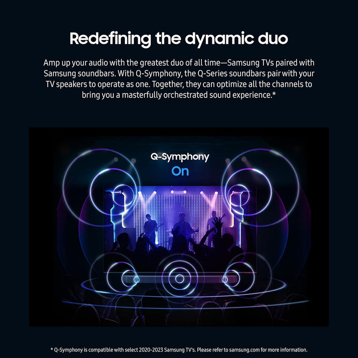 SAMSUNG HW-Q990C 11.1.4Ch Soundbar W/ Wireless Dolby Audio, Rear Speakers Included W/ Q-Symphony, Spacefit Sound Pro, Adaptive Sound, Game Mode Pro, Airplay 2, AVA, Alexa Built-In