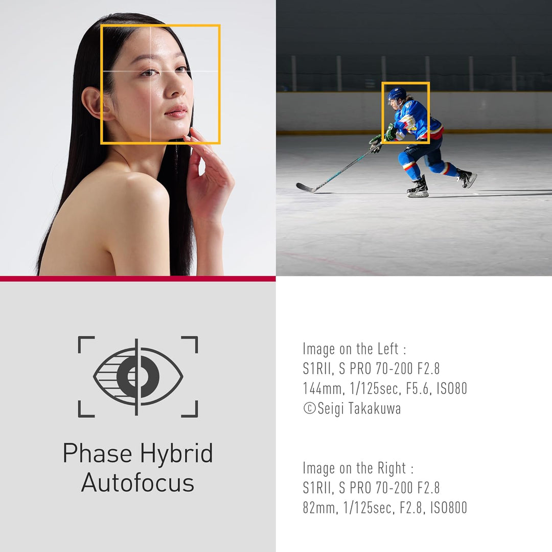 Panasonic LUMIX S1RII Full Frame Mirrorless Digital Camera, Hybrid Model Featuring a 44.3MP Full-Frame Sensor and Lumix'S First-Ever 8K Video Recording - DC-S1RM2