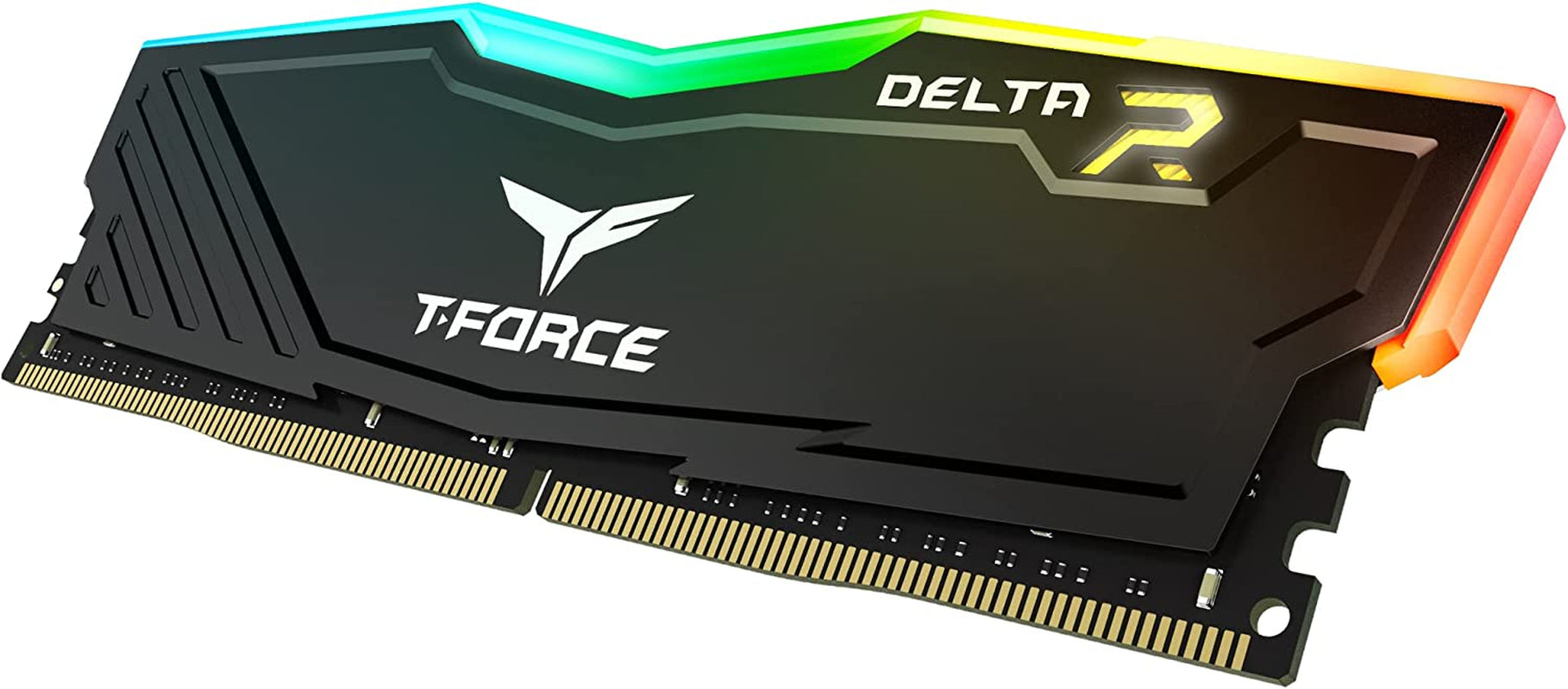 TEAMGROUP T-Force Delta RGB DDR4 32GB (2X16Gb) 3600Mhz (PC4-28800) CL18 Desktop Gaming Memory Module Ram TF3D432G3600HC18JDC01 - Black