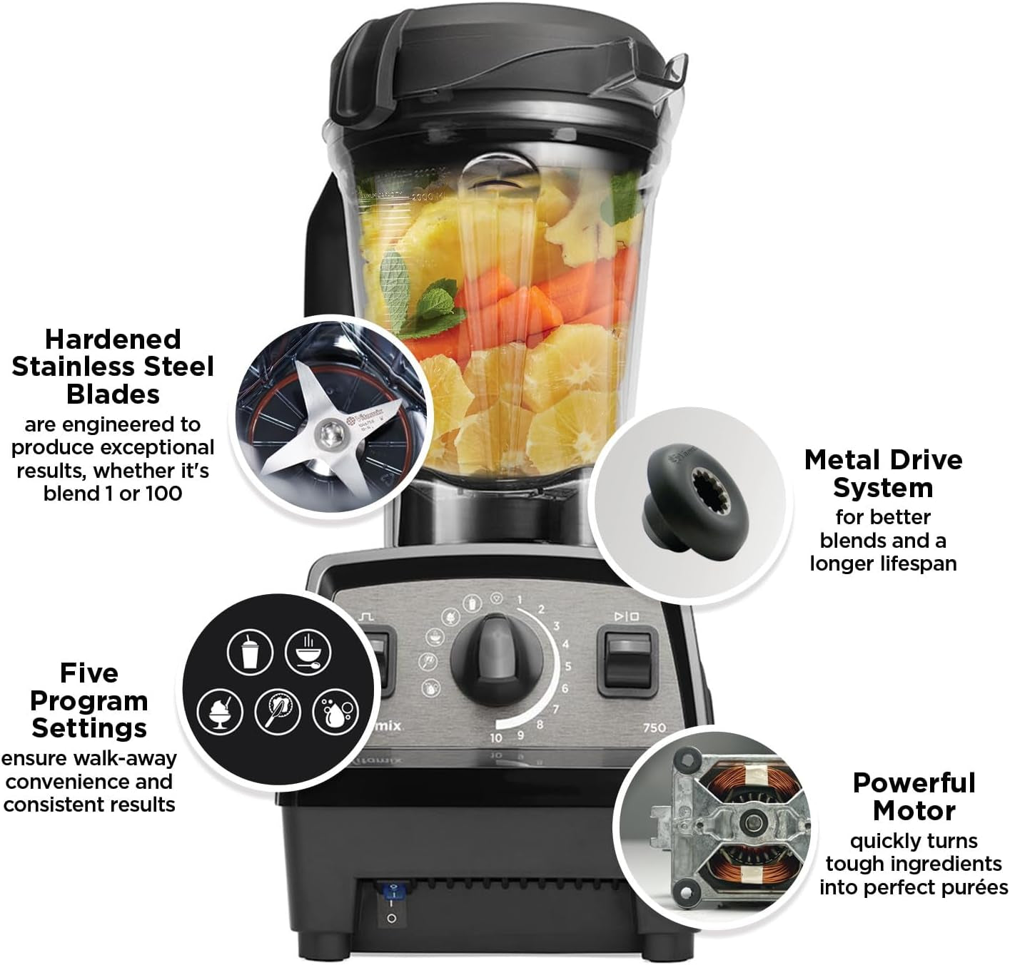 Vitamix Propel Series 750 Blender,Black