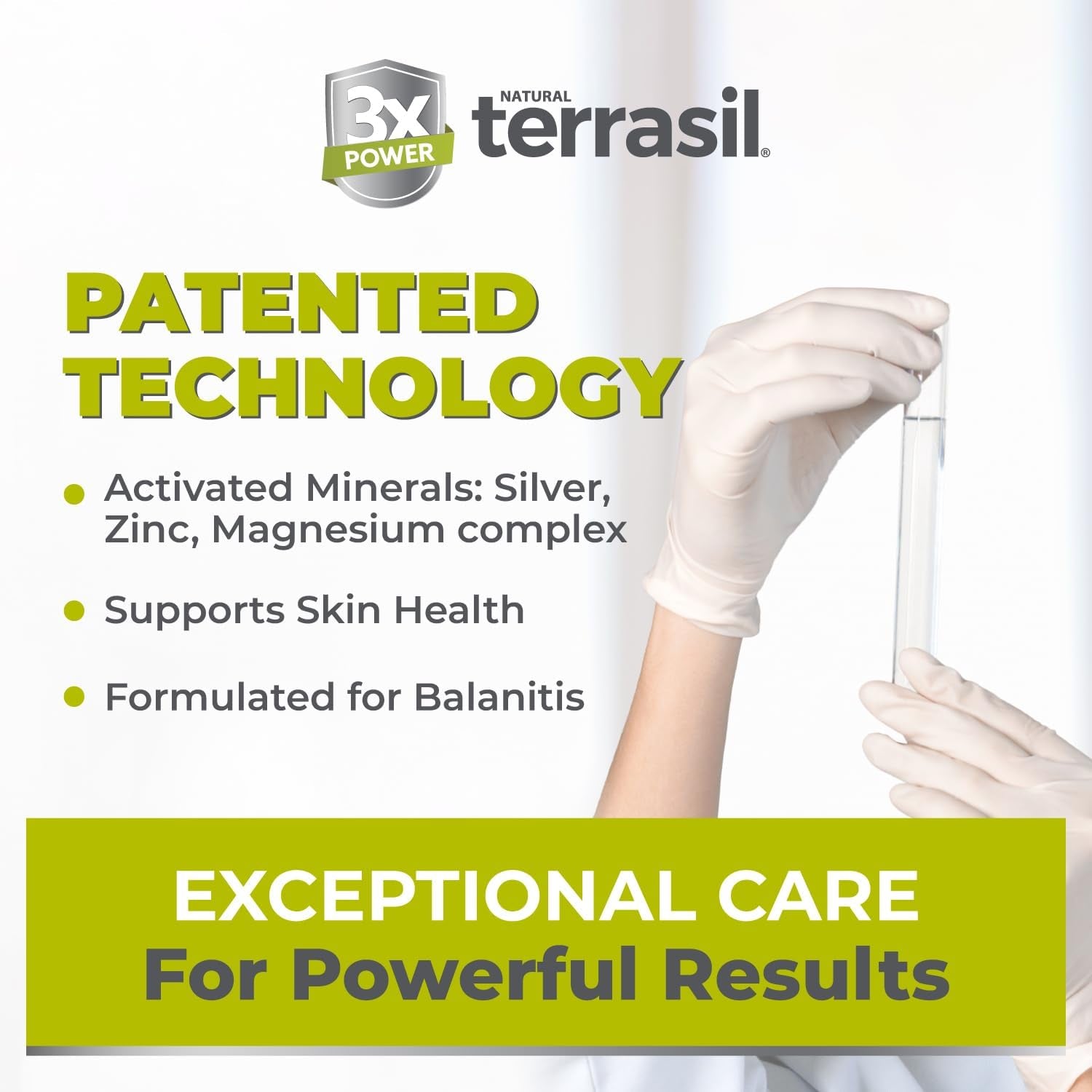 Terrasil Balanitis Relief - Balanitis Treatment for Men, Natural Soothing Foreskin Ointment for Relief from Symptoms of Irritation, Itch, and Inflammation. Dermatologist Tested (.5Oz)