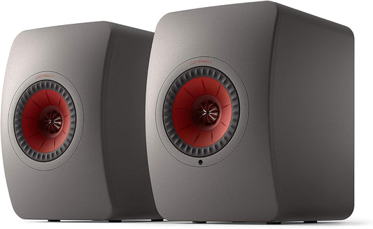 KEF LS50 Wireless II Powered Bookshelf Speakers - Pair (Titanium Grey)