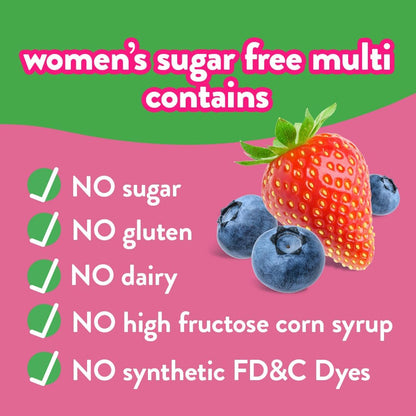Vitafusion Women’S Sugar Free Daily Multivitamin Supplement, Keto Diet Friendly Adult Gummy Vitamin for Energy, Bone & Immune Support*, 90 Count