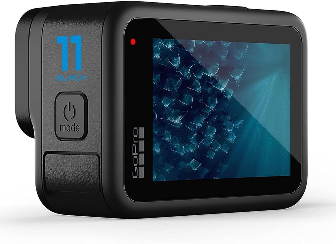 Gopro HERO11 Black - Waterproof Action Camera with 5.3K60 Ultra HD Video, 27MP Photos, 1/1.9" Image Sensor, Live Streaming, Webcam, Stabilization