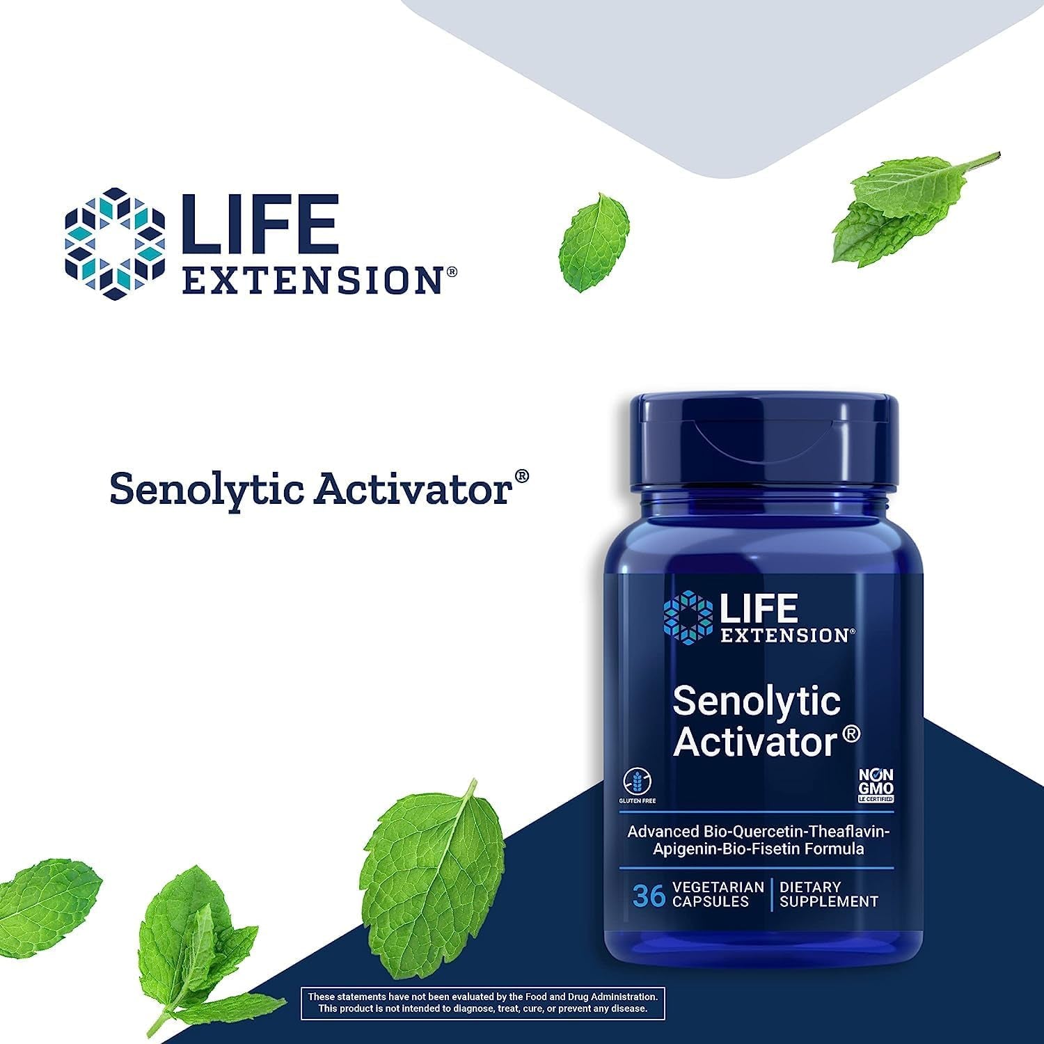 Life Extension Senolytic Activator - with Quercetin, Fisetin - for Immune Support, Anti-Aging & Longevity - Supports Systemic Rejuvenation - Non-Gmo, Gluten-Free - 36 Vegetarian Capsules