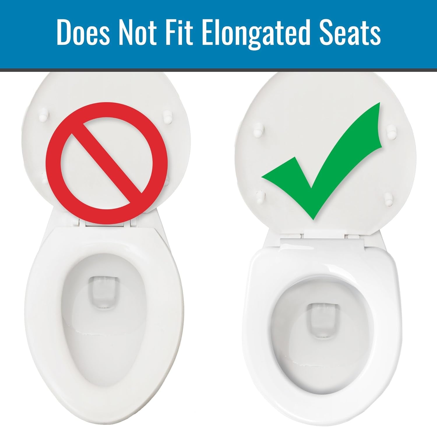 Healthsmart Enhanced Comfort 5" Raised (Round) Toilet Seat Riser | 3 Slip Resistant Pads | FSA/HSA Eligible | Toilet Seat Risers for Seniors | Padded Toilet Seat Elevation | 15.7 X 15.2 X 6.1