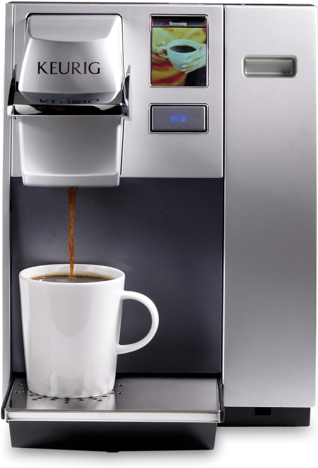 Keurig K155 Office Pro Single Cup Commercial K-Cup Pod Coffee Maker, Silver