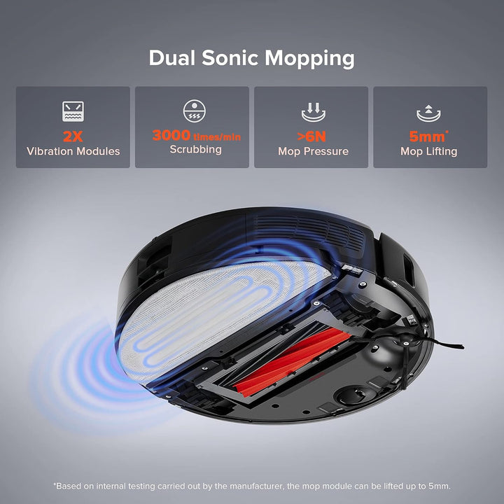 Roborock S8 Pro Ultra Robot Vacuum and Mop, Auto Drying, Auto Mop Washing, Self Emptying, Self Refilling, Liftable Dual Brush & Sonic Mop, 6000Pa Suction, Obstacle Avoidance(Rockdock Ultra Series)