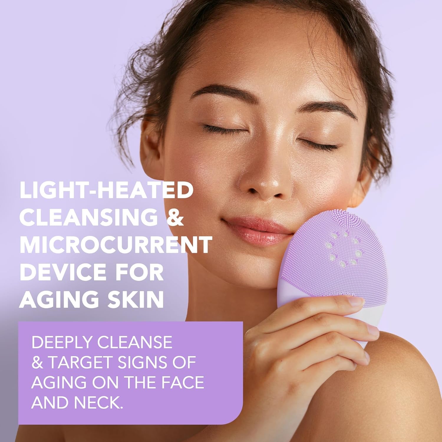 FOREO Luna 4 plus Facial Cleansing Brush | near Infrared Light Therapy + LED Red Light Therapy Deep Thermo Cleansing Facial | anti Aging Microcurrent Facial Device | Normal Skin