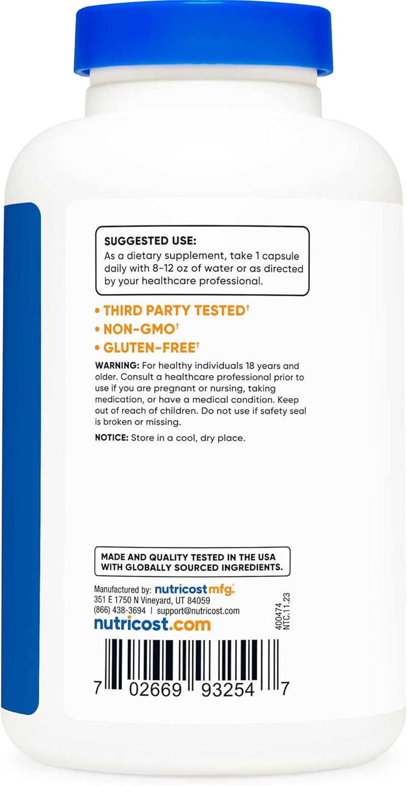 Nutricost L-Phenylalanine 500Mg; 180 Capsules