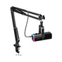 FIFINE AM8T USB / XLR RGB – Micrófono dinámico con brazo articulado