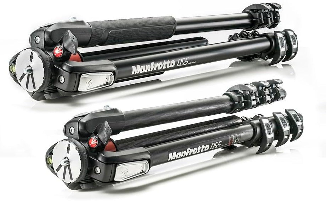 Manfrotto 3-Section Camera Tripod, Carbon Fiber Photography Accessories, Travel Tripod for Content Creation, Professional Photography,Mt055Xpro3