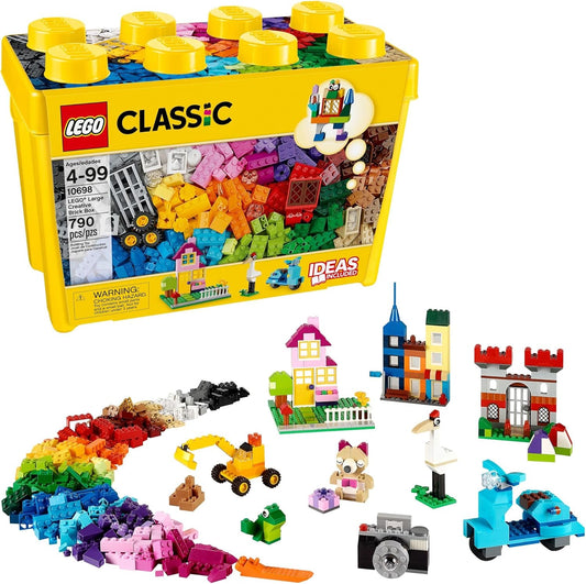 LEGO Classic Large Creative Brick Box 10698 Building Toy Set, Toy Storage Solution for Home or Classrooms, Interactive Building Toy for Kids, Boys, and Girls