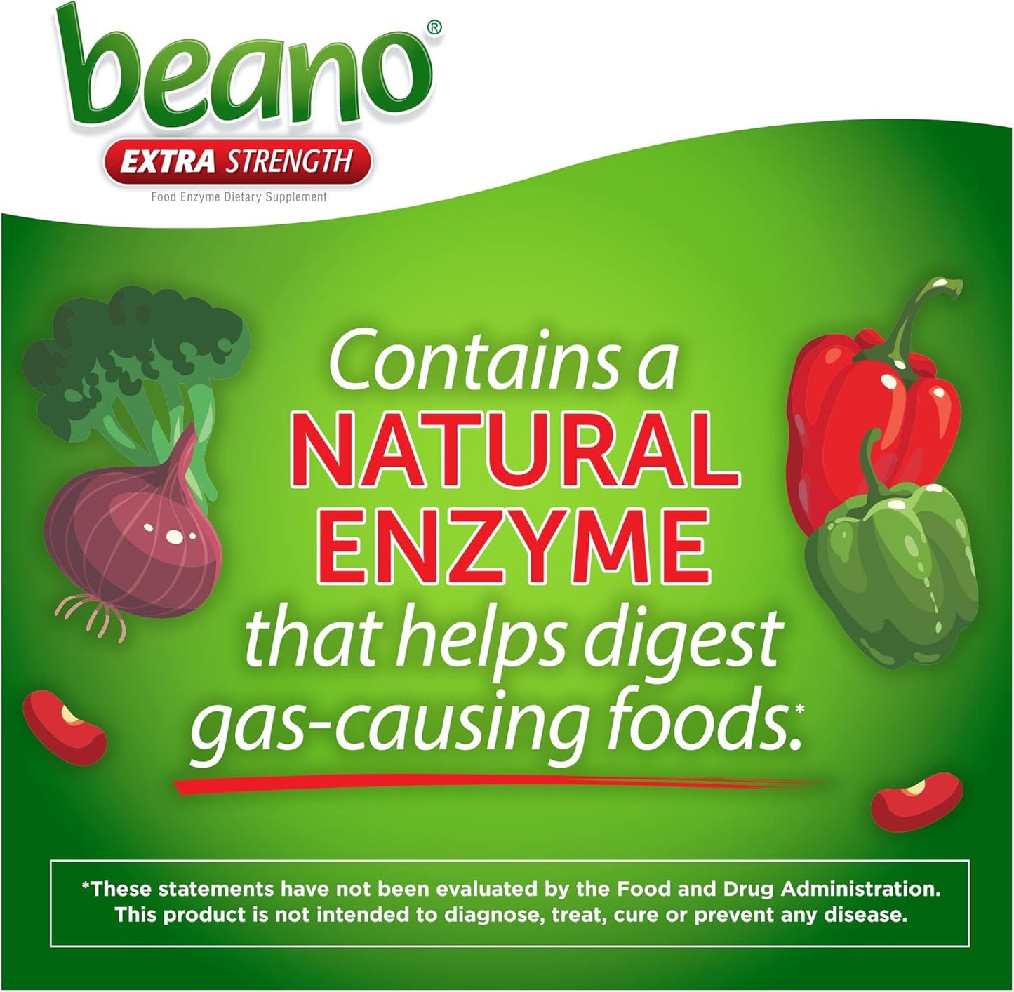 Beano Food Enzyme Dietary Supplement | Help Digest Gas-Causing Foods | 150 Tablets