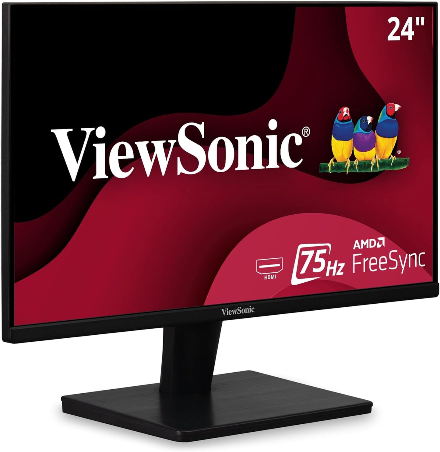 Viewsonic VS2447M 24 Inch 1080P Monitor with 75Hz, Freesync, Thin Bezels, Eye Care, HDMI, VGA Inputs for Home and Office