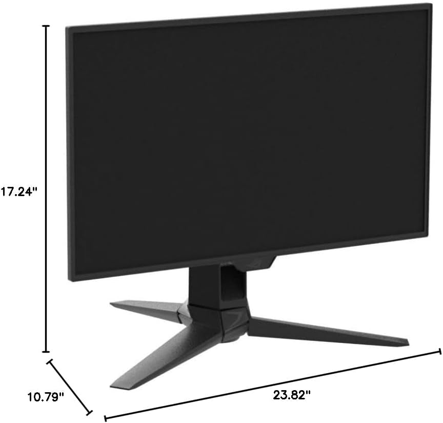 ASUS ROG Swift 27”1440P OLED DSC Gaming Monitor (PG27AQDM) - QHD (2560X1440), 240Hz, 0.03Ms, G-SYNC Compatible, Anti-Glare Micro-Texture Coating, 99% DCI-P3, True 10-Bit, Displayport,Black