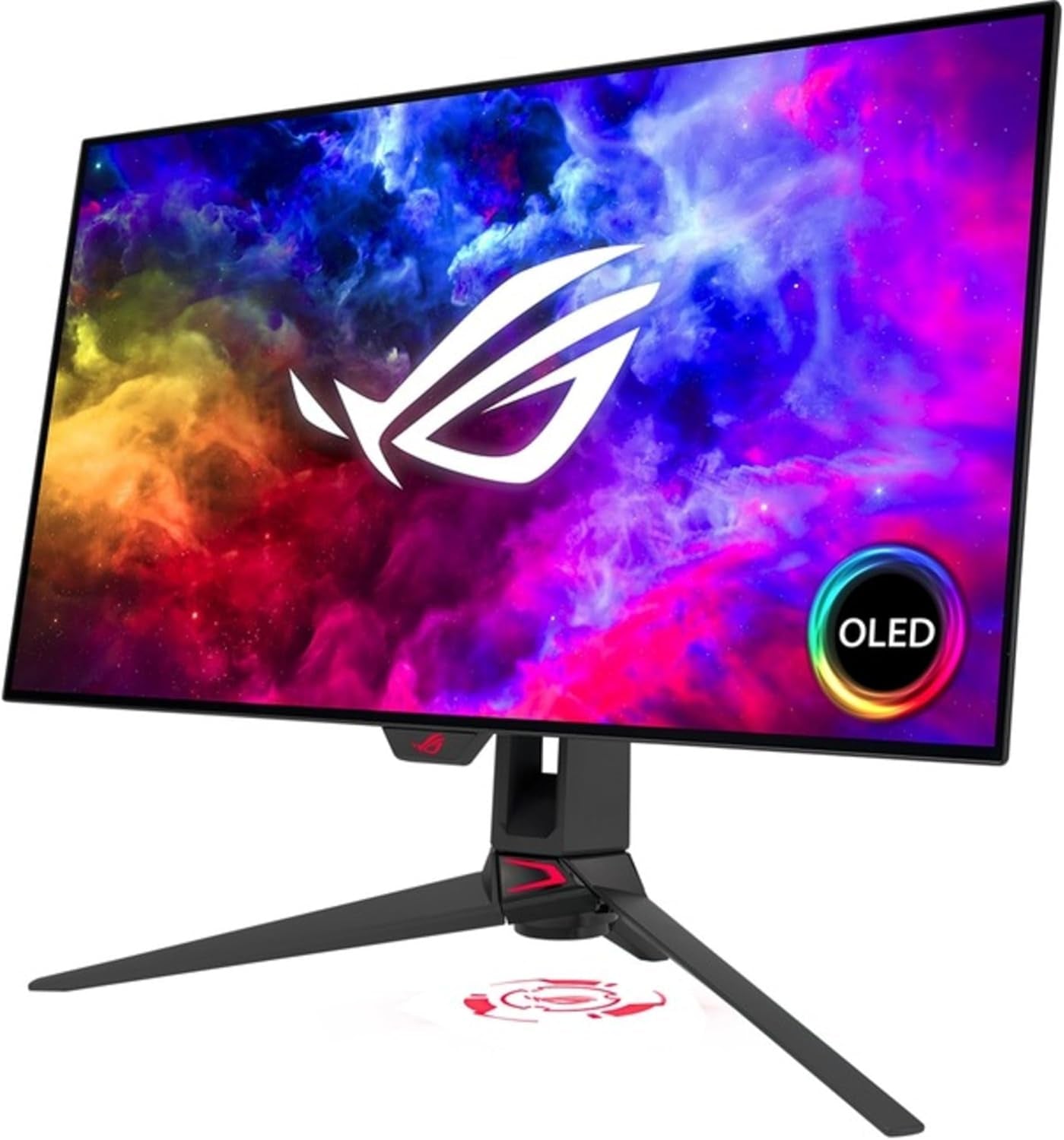 ASUS ROG Swift 27”1440P OLED DSC Gaming Monitor (PG27AQDM) - QHD (2560X1440), 240Hz, 0.03Ms, G-SYNC Compatible, Anti-Glare Micro-Texture Coating, 99% DCI-P3, True 10-Bit, Displayport,Black