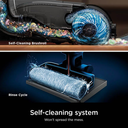 Shark Wet Dry Vacuum Mop All-In-One Cordless Hardfloor Cleaner, Hydrovac Messmaster, 3-In-1 Self-Cleaning System, Strong Suction with 2 Brushrolls & 2 Solutions, for Hard Floors & Area Rugs, AW261