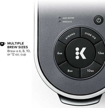 Keurig K-Supreme Single Serve K-Cup Pod Coffee Maker, Multistream Technology, 4 Brew Sizes, 66Oz Dual-Position Removable Reservoir, Gray