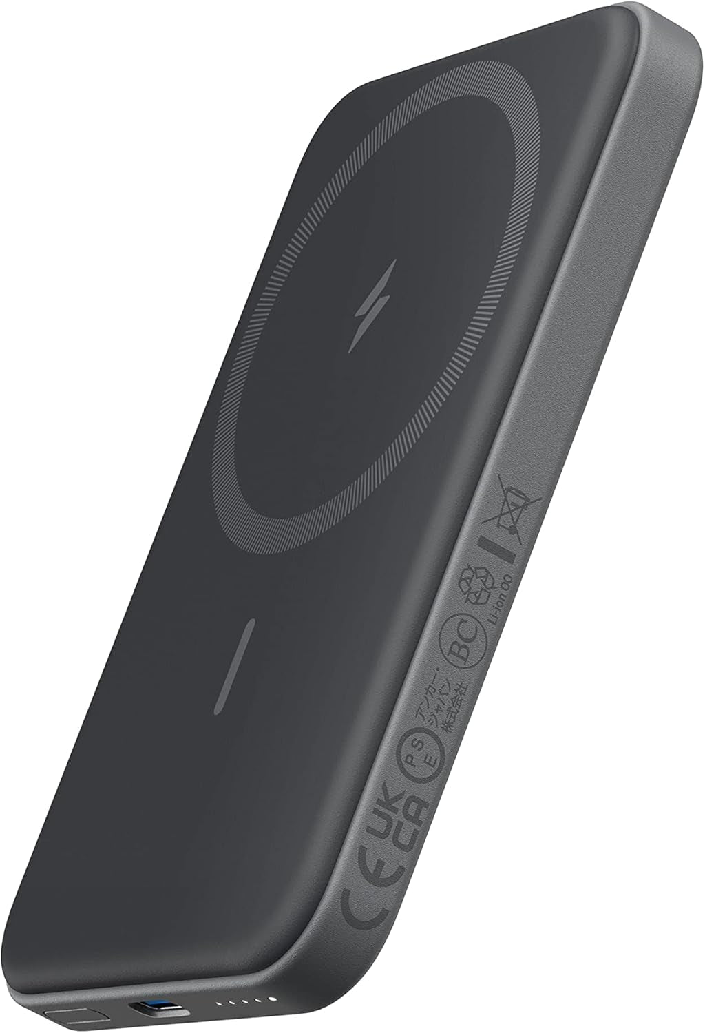 Anker 621 Magnetic Portable Charger (Maggo), 5,000Mah Wireless Power Bank with USB-C Cable, Magsafe-Compatible Battery Pack for Iphone 16 /15/14/13/12 Series