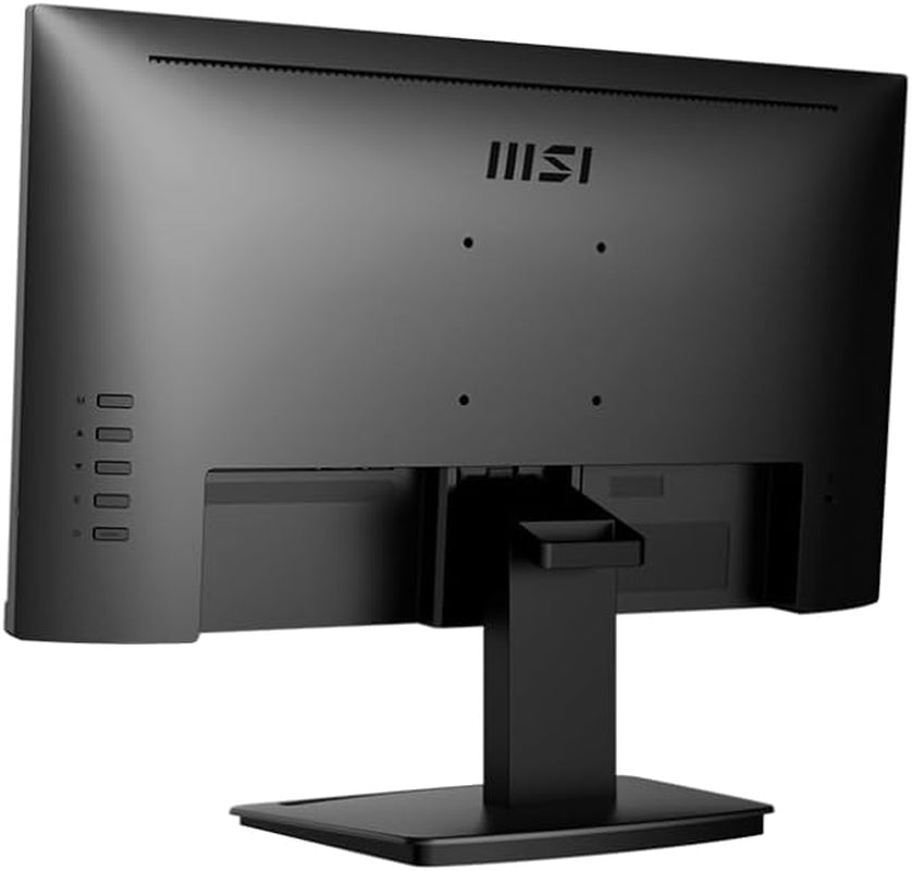 MSI PRO MP223, 22-Inch VA 1920 X 1080 (FHD) Computer Monitor, 100Hz, Adaptive-Synch, HDMI, Video Port, VESA Mountable, Less Blue Light, Tilt, 1Ms, Black