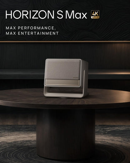 XGIMI Horizon S Max 2024 New 4K Projector, IMAX Enhanced Portable Projector, Dolby Vision, 3100 ISO Lumens, 110% BT.2020, Built-In Flexible Stand, Intelligent Screen Adaption, 2 X 12W Harman Kardon