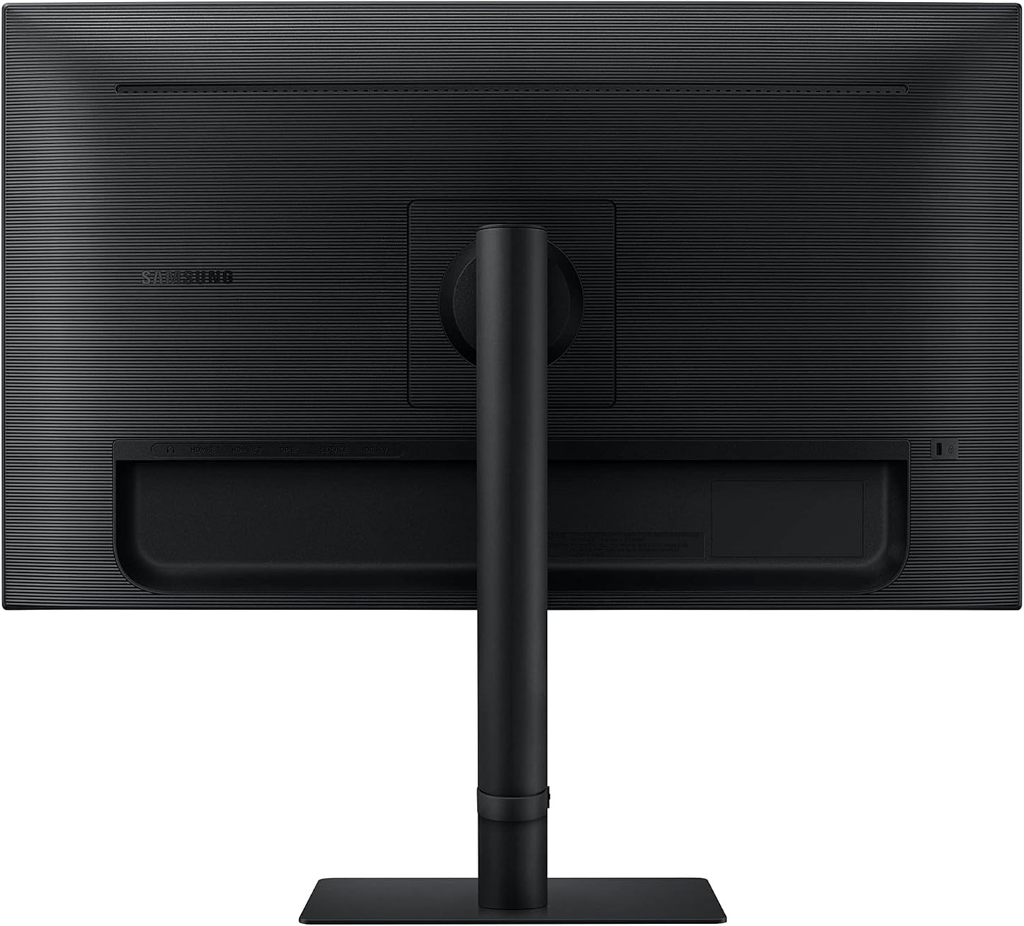 SAMSUNG S61B Series 27-Inch QHD (2560X1440) Computer Monitor, 75Hz, HDMI, IPS Panel, Displayport, Freesync, Height Adjustable Stand (LS27B610EQNXZA), Black