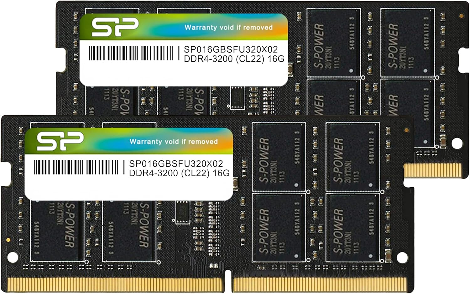 Silicon Power DDR4 32GB (2X16Gb) 3200Mhz (PC4-25600) CL22 SODIMM 260-Pin 1.2V Non-Ecc Laptop RAM Notebook Computer Memory