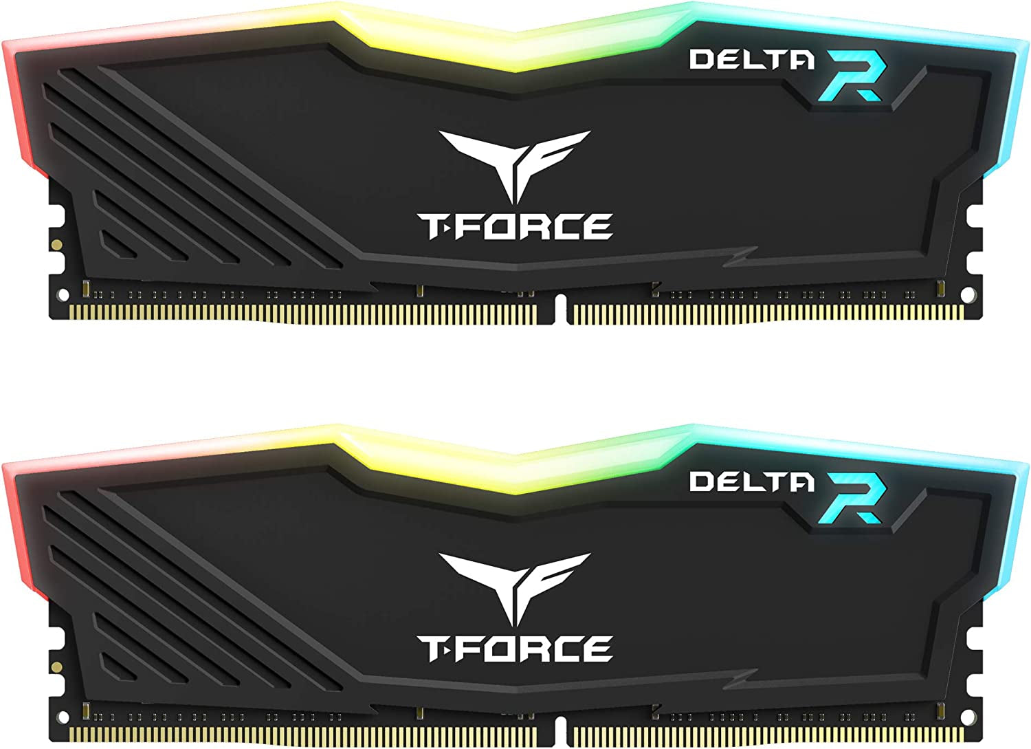 TEAMGROUP T-Force Delta RGB DDR4 32GB (2X16Gb) 3600Mhz (PC4-28800) CL18 Desktop Gaming Memory Module Ram TF3D432G3600HC18JDC01 - Black