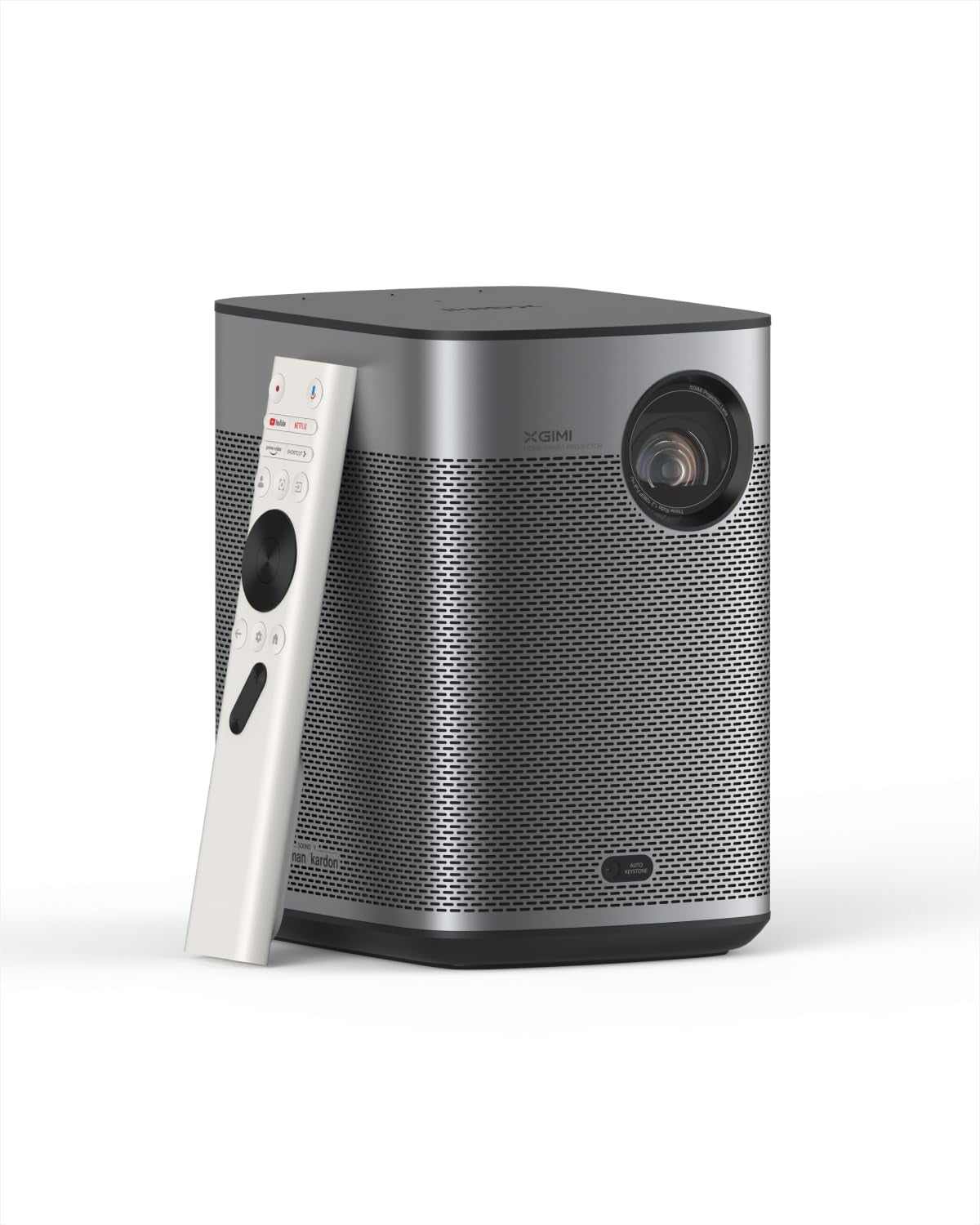 XGIMI Halo+ GTV 2024 NEW Portable Projector, Google TV with Licensed Netflix, 700 ISO Lumens, 2 X 5W Harman Kardon Speakers, Auto Focus, ISA, Wi-Fi, Built-In Battery with 2.5 Hours Playtime