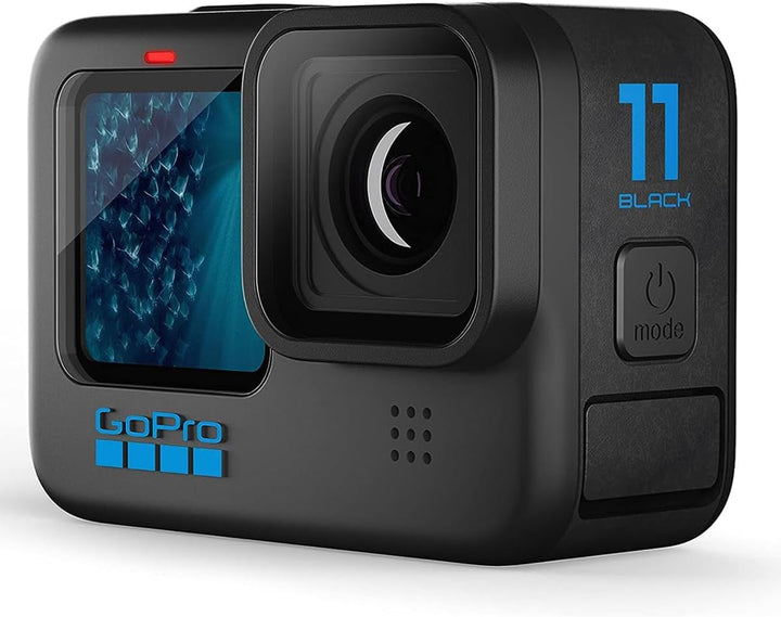 Gopro HERO11 Black - Waterproof Action Camera with 5.3K60 Ultra HD Video, 27MP Photos, 1/1.9" Image Sensor, Live Streaming, Webcam, Stabilization