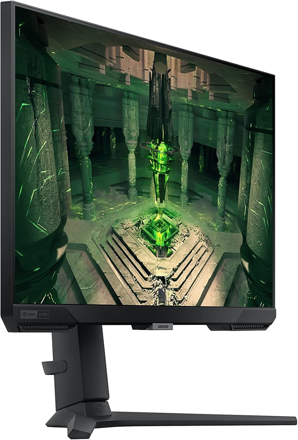 SAMSUNG 25" Odyssey G4 Series FHD Gaming Monitor, IPS, 240Hz, 1Ms, G-Sync Compatible, AMD Freesync Premium, HDR10, Ultrawide Game View, Displayport, HDMI, Fully Adjustable Stand, LS25BG402ENXGO