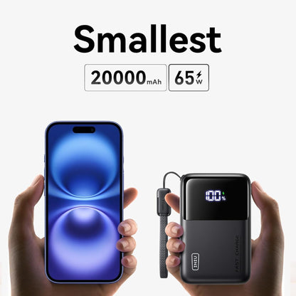Power Bank INIU P62 20.000mAh 65W Ultra Compacto con Display LED