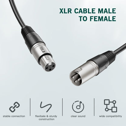 FIFINE L9 – Cable XLR profesional (3m) con blindaje y conductores de calidad