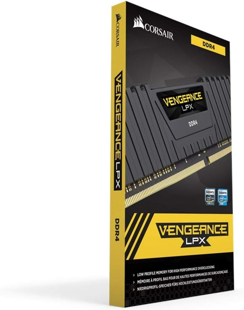 CORSAIR VENGEANCE LPX DDR4 RAM 16GB (2X8Gb) 3600Mhz CL18-22-22-42 1.35V Intel AMD Desktop Computer Memory - Black (CMK16GX4M2D3600C18)